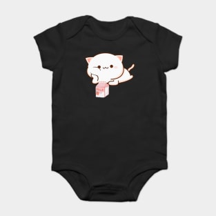 Cat Strawberry Milk Anime Japanese Kawaii Baby Bodysuit